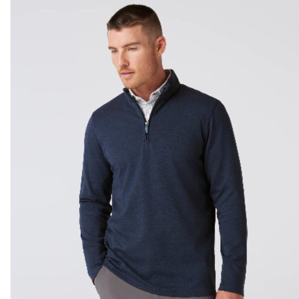 MIZZEN AND MAIN SIZE M  KPI QUARTER 1/4 ZIP  BLUE